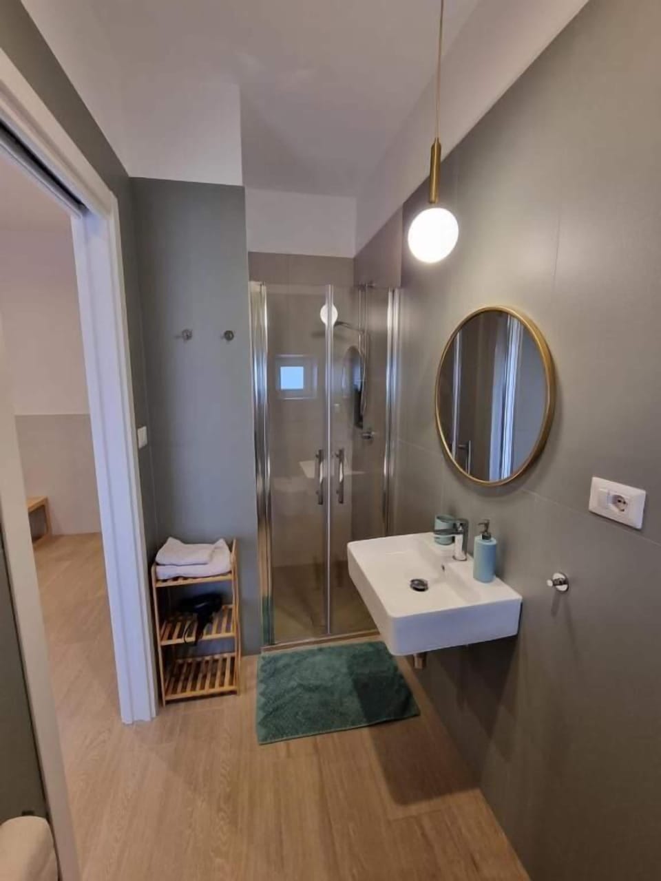 Shower, hair dryer, bidet, soap