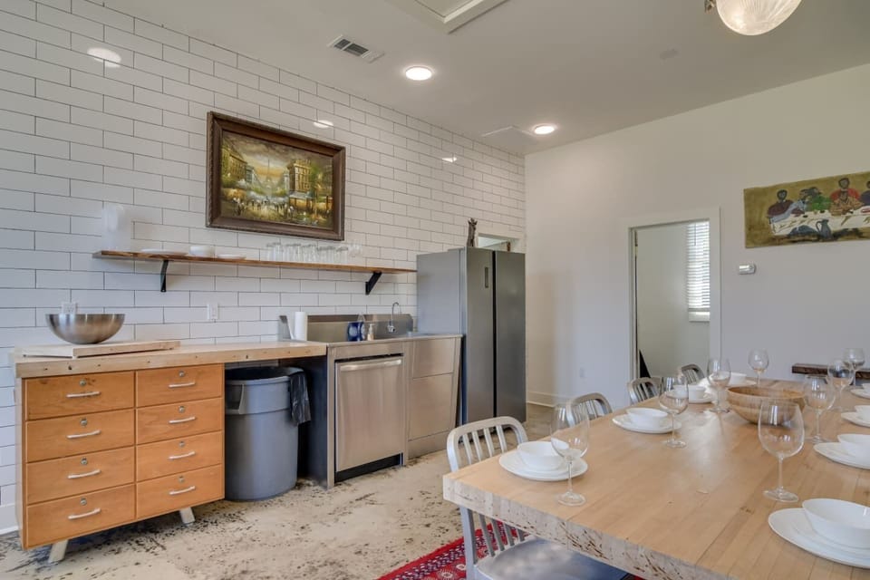 Living area with open flow into the kitchen and dining.