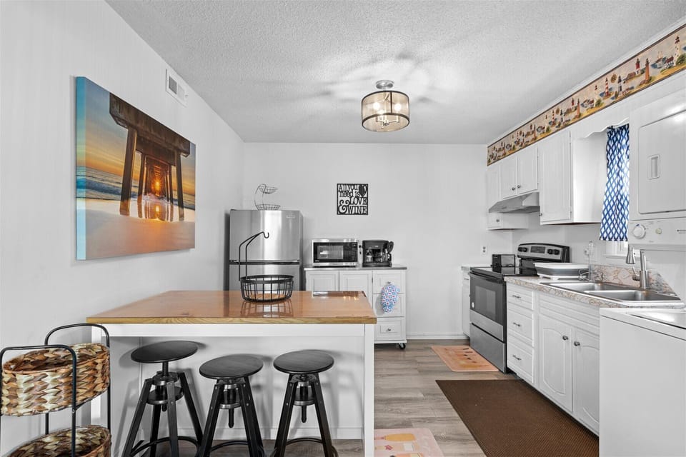 Bright airy kitchen for all your culinary creations.
