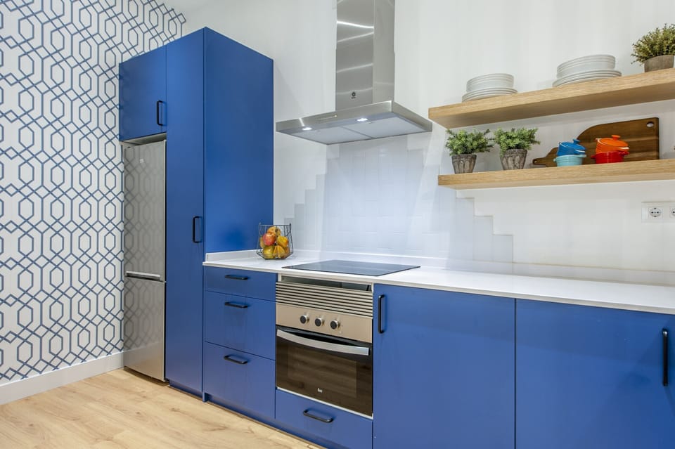 Deluxe Apartment | Private kitchen | Fridge, electric kettle, freezer