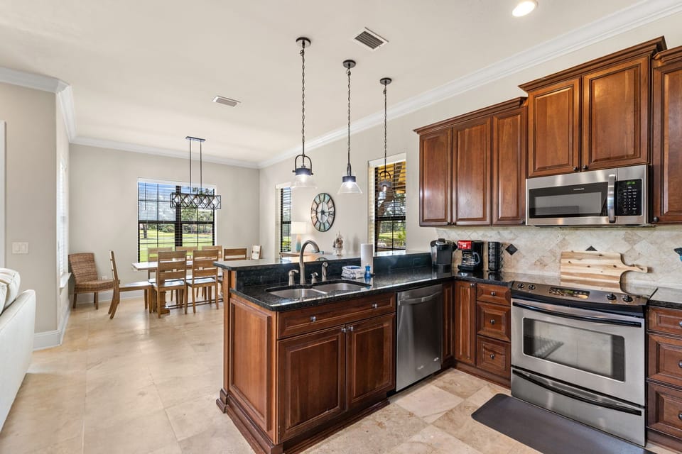 Kitchen Overlooking Dining Area