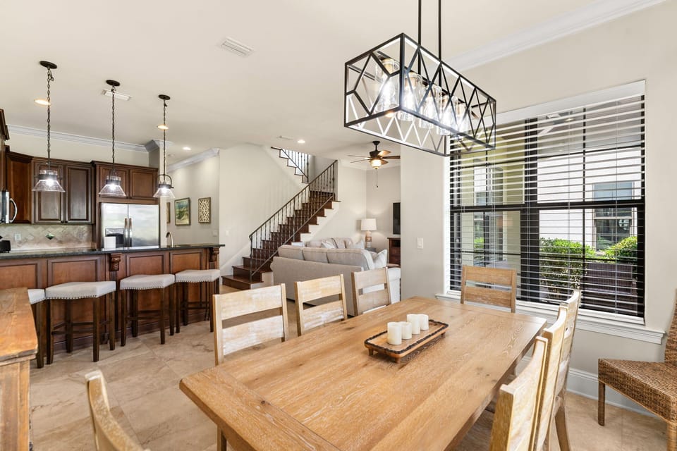 Open Concept Dining, Kitchen and Living Areas