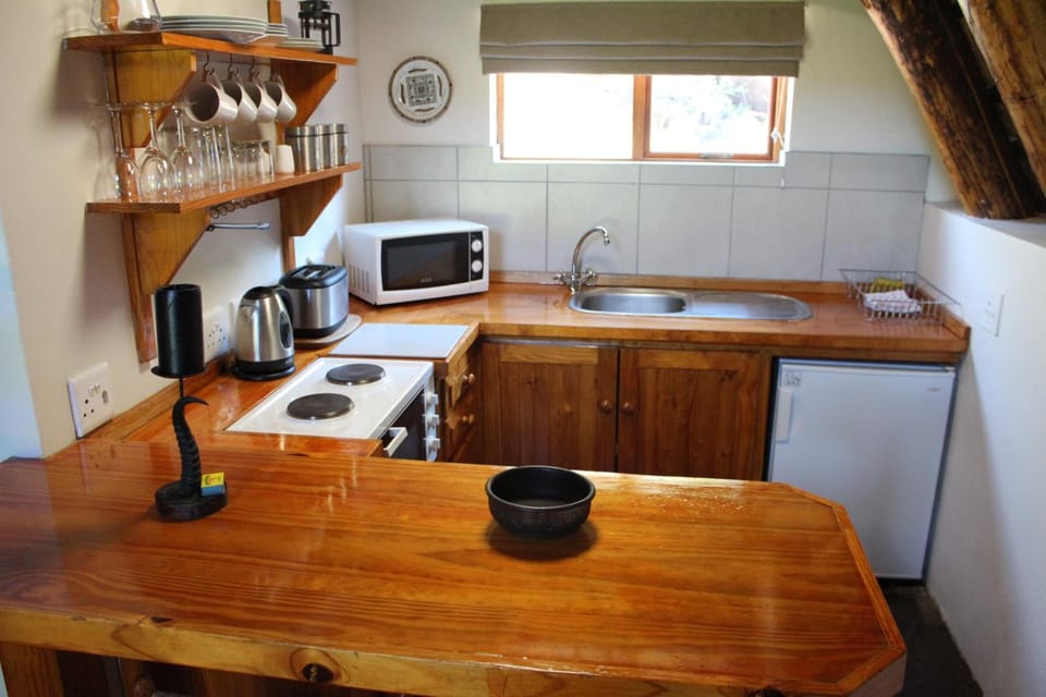 Fridge, microwave, coffee/tea maker, electric kettle