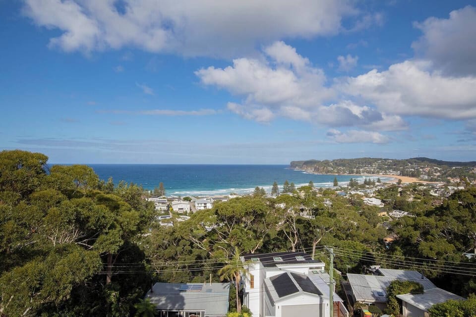 Watch the waves roll across Avoca Beach and the surrounding headlands from this elevated vantage point high above the coastline.