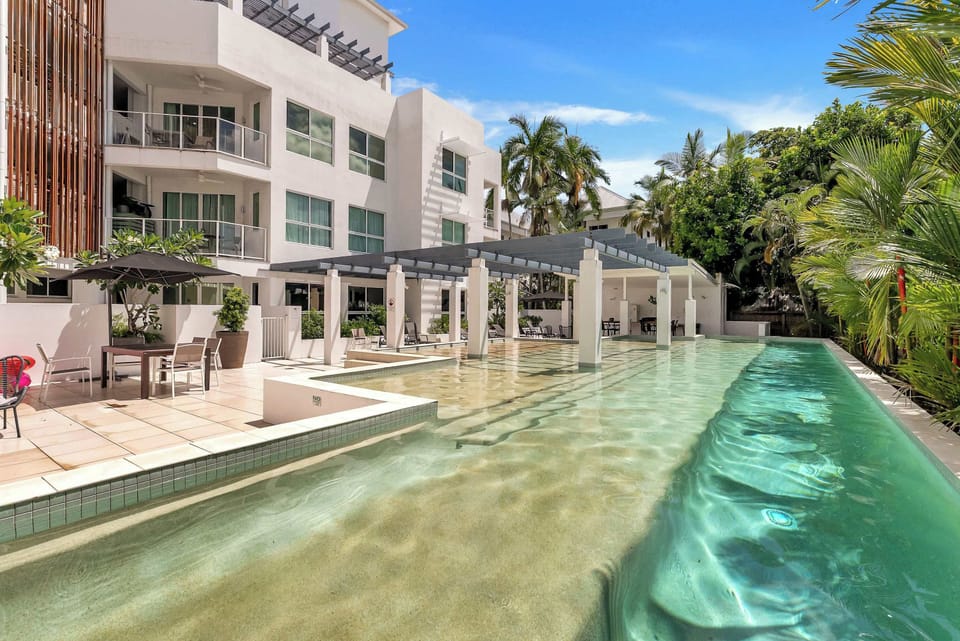 The well-maintained pool area offers a peaceful place to relax between adventures.