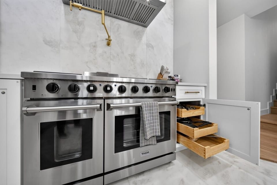 Gourmet Kitchen with Premium Appliances and Cooking Essentials