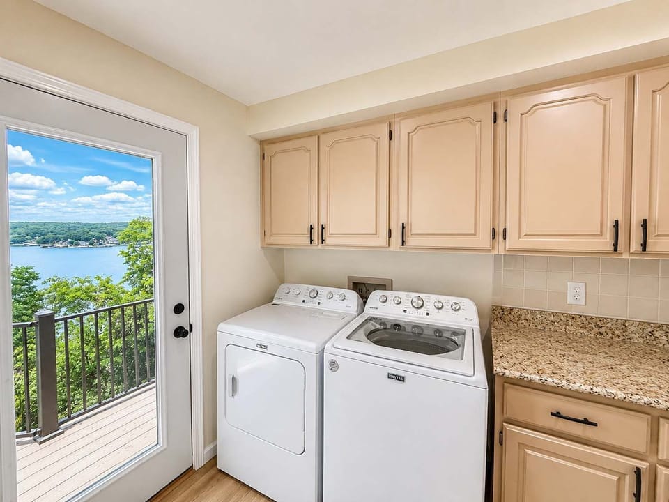 Private laundry with a view is available for your stay!​