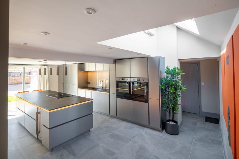Ground floor: From the lobby, into the open-plan living area
