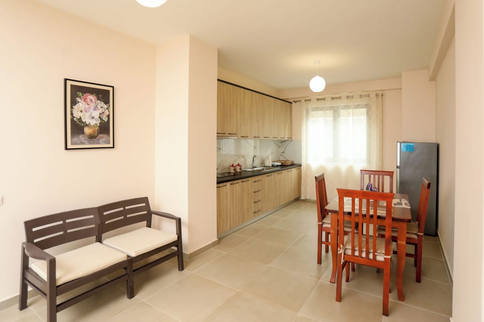 Kitchen and dining area