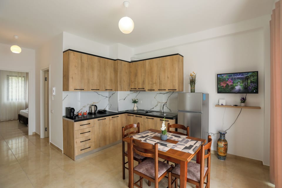 Kitchen and dining area