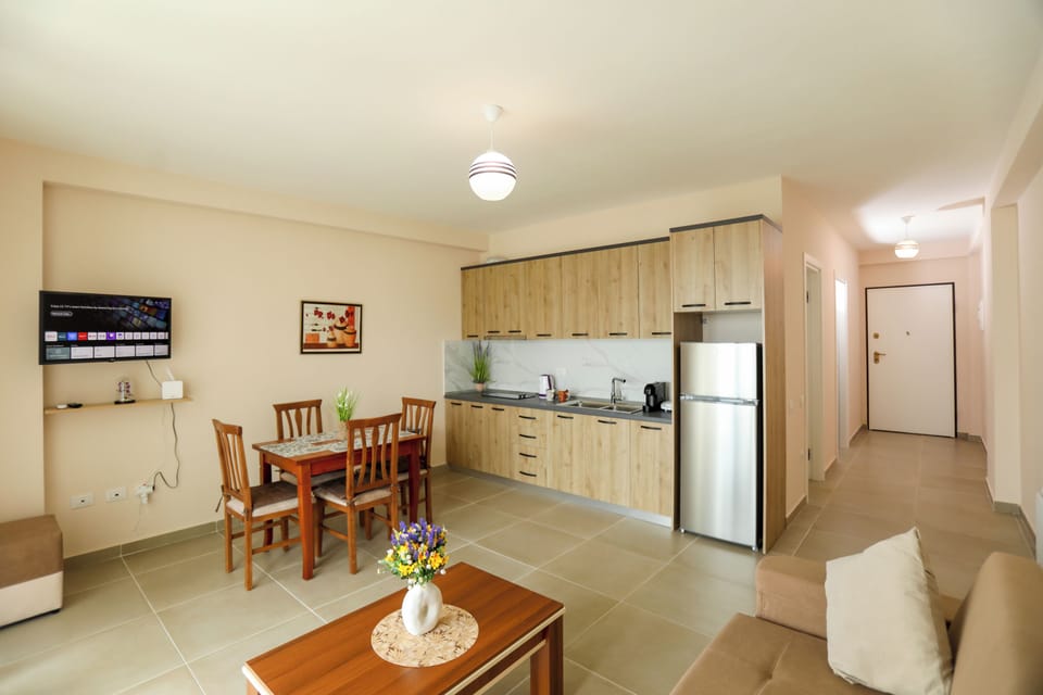 Kitchen and dining area