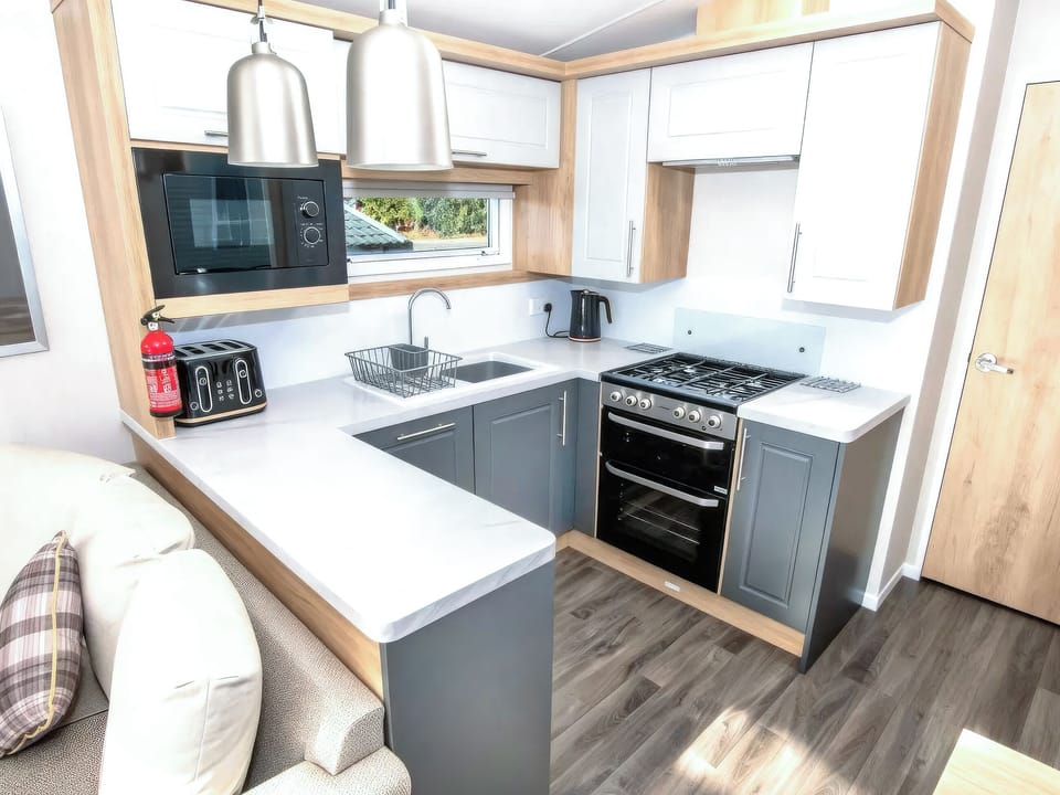 Kitchen area | Cherry Park 36 - Grand Coastal Retreats, Exmouth
