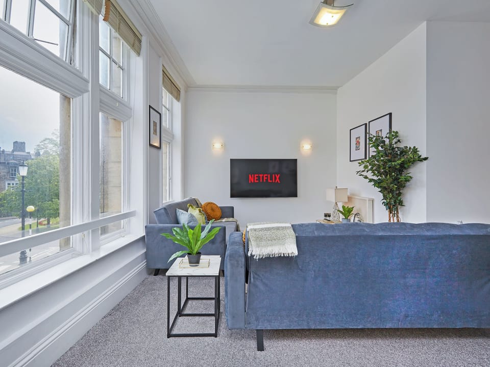 Living area | Royal Parade Apartment, Harrogate