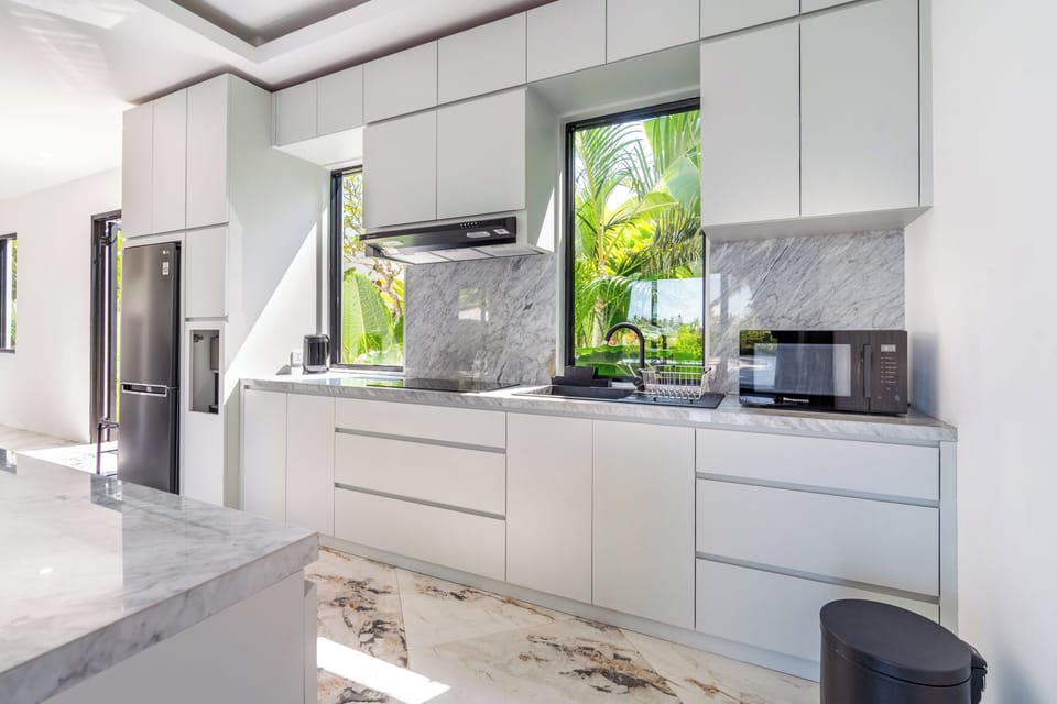 Luxury Villa | Private kitchen | Electric kettle, spices, eco-friendly cleaning products, paper towels