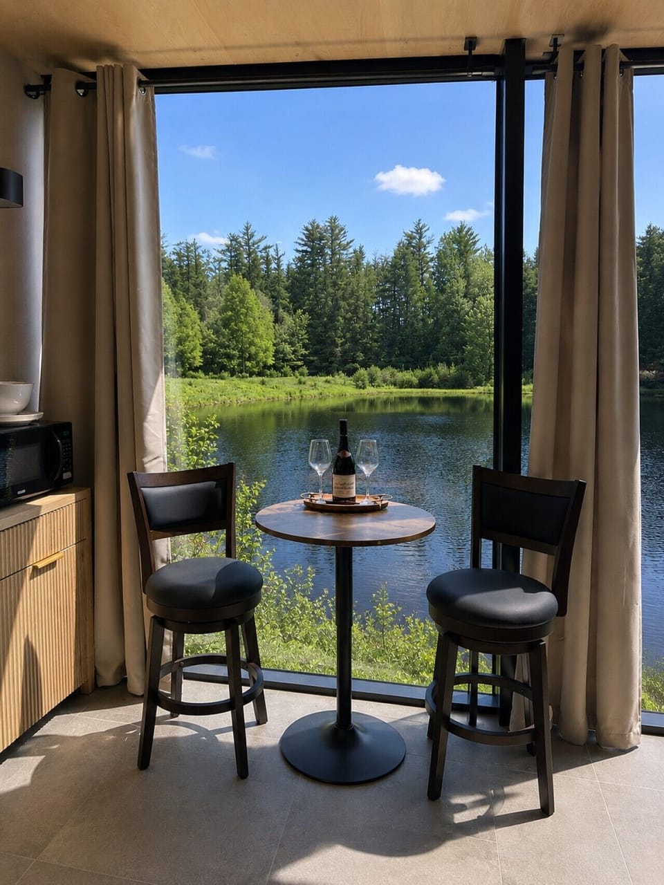 Pond Views while you dine