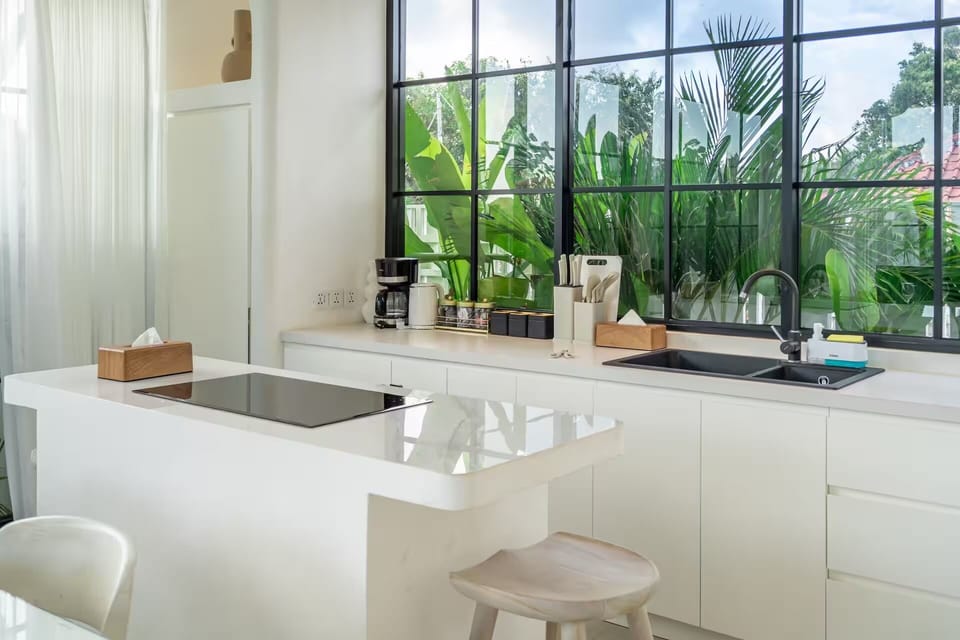 Design Villa, 3 Bedrooms, Private Pool | Private kitchen | Coffee/tea maker, electric kettle, spices