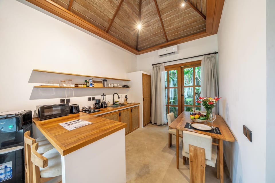 Luxury Villa, Pool View | Private kitchen | Coffee/tea maker, toaster, blender, spices