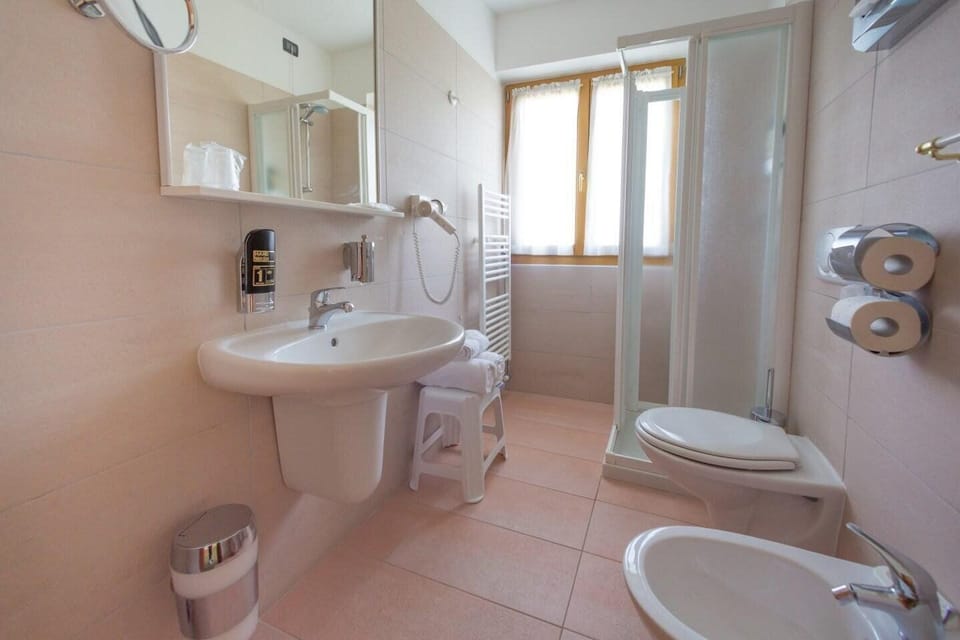 Towels, soap, shampoo, toilet paper