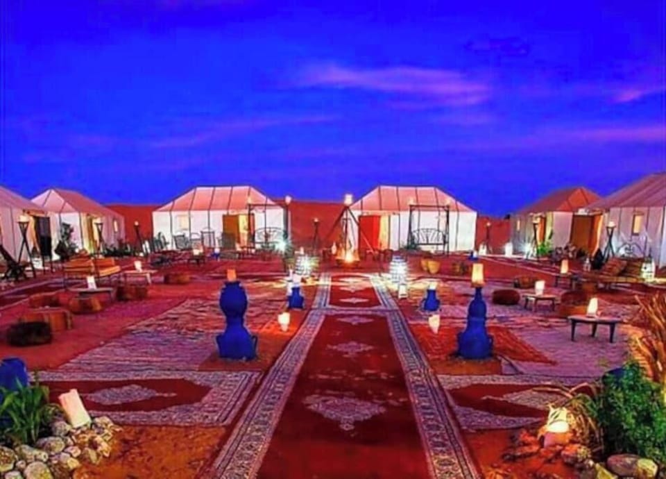 Outdoor banquet area