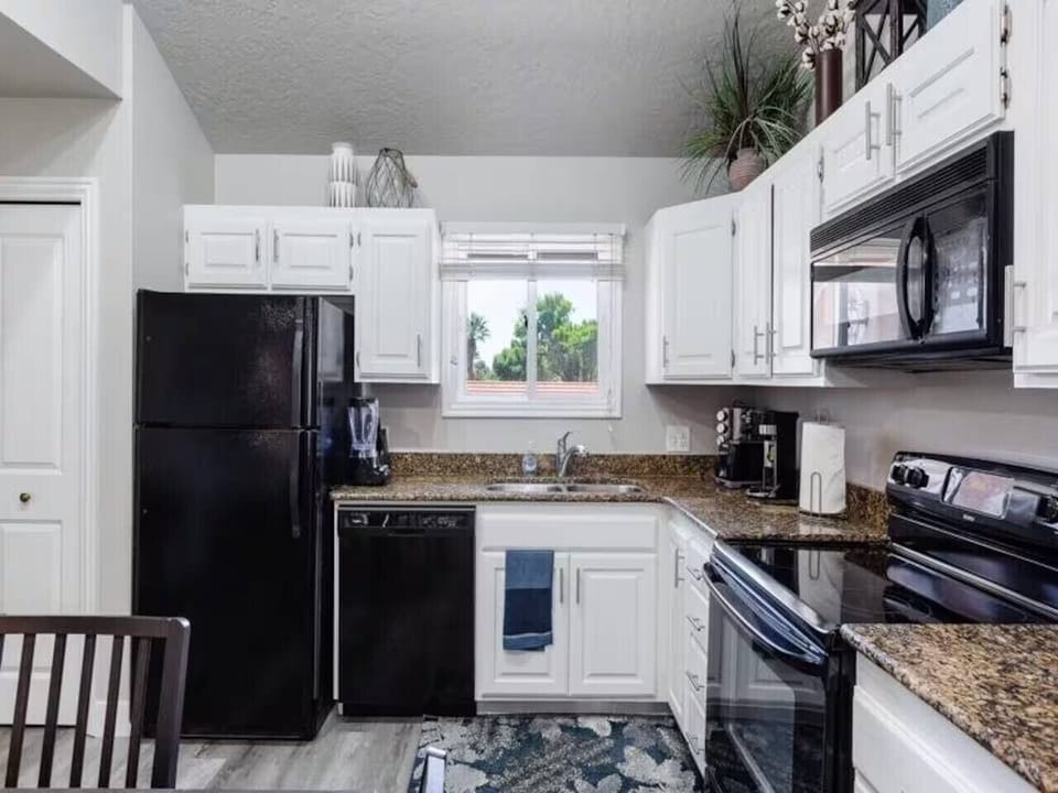 Fully equipped kitchen with modern appliances