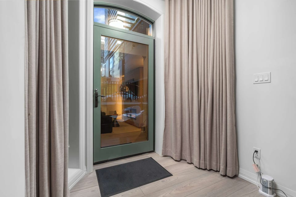 A welcoming private entrance with direct access to your stay.
