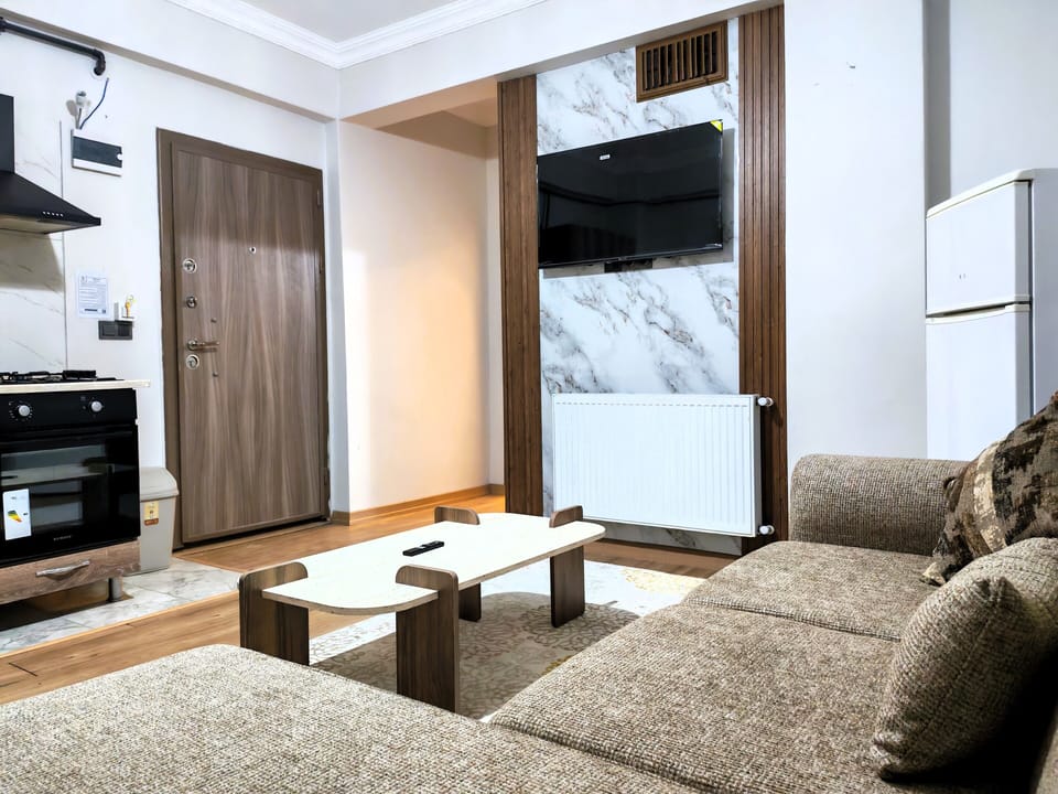 Apartment, 1 King Bed with Sofa bed, Kitchen | Living area