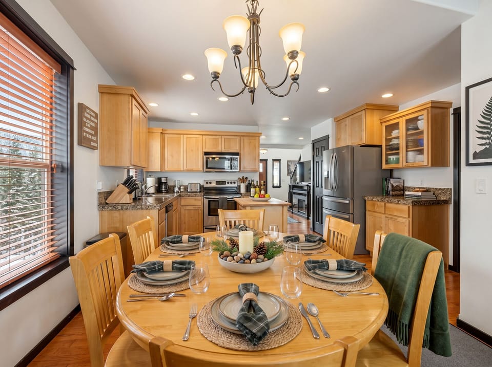 Dining Area: Enjoy delicious meals with friends or family after a day of exploring.