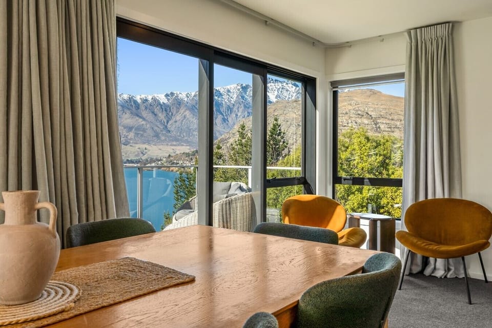 Dining area connecting to the balcony
