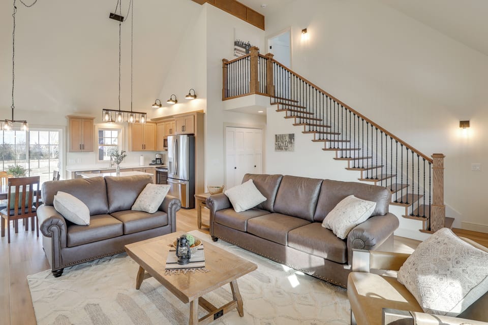 Living Room | Unit 1 | 1st Floor | Queen Sleeper Sofa