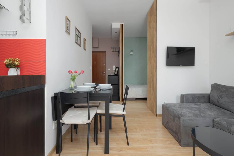 The elegant living area perfect for both relaxation and entertainment.