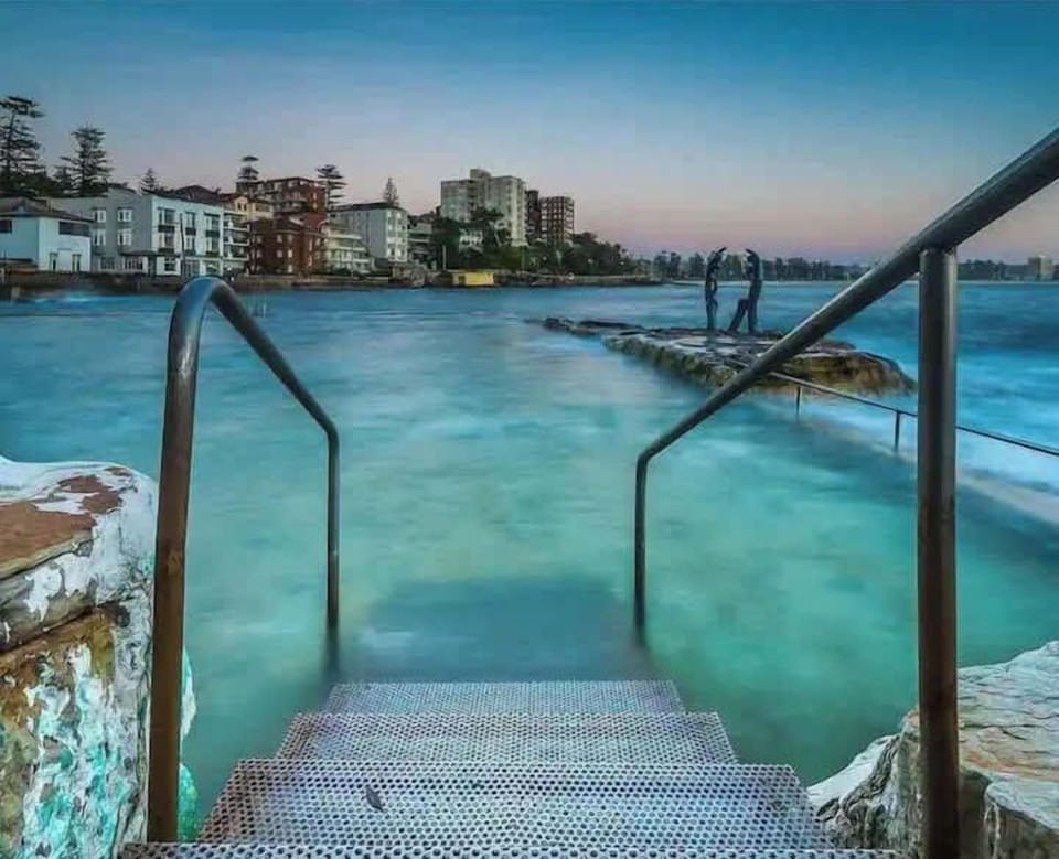 Stairs into Ocean pool