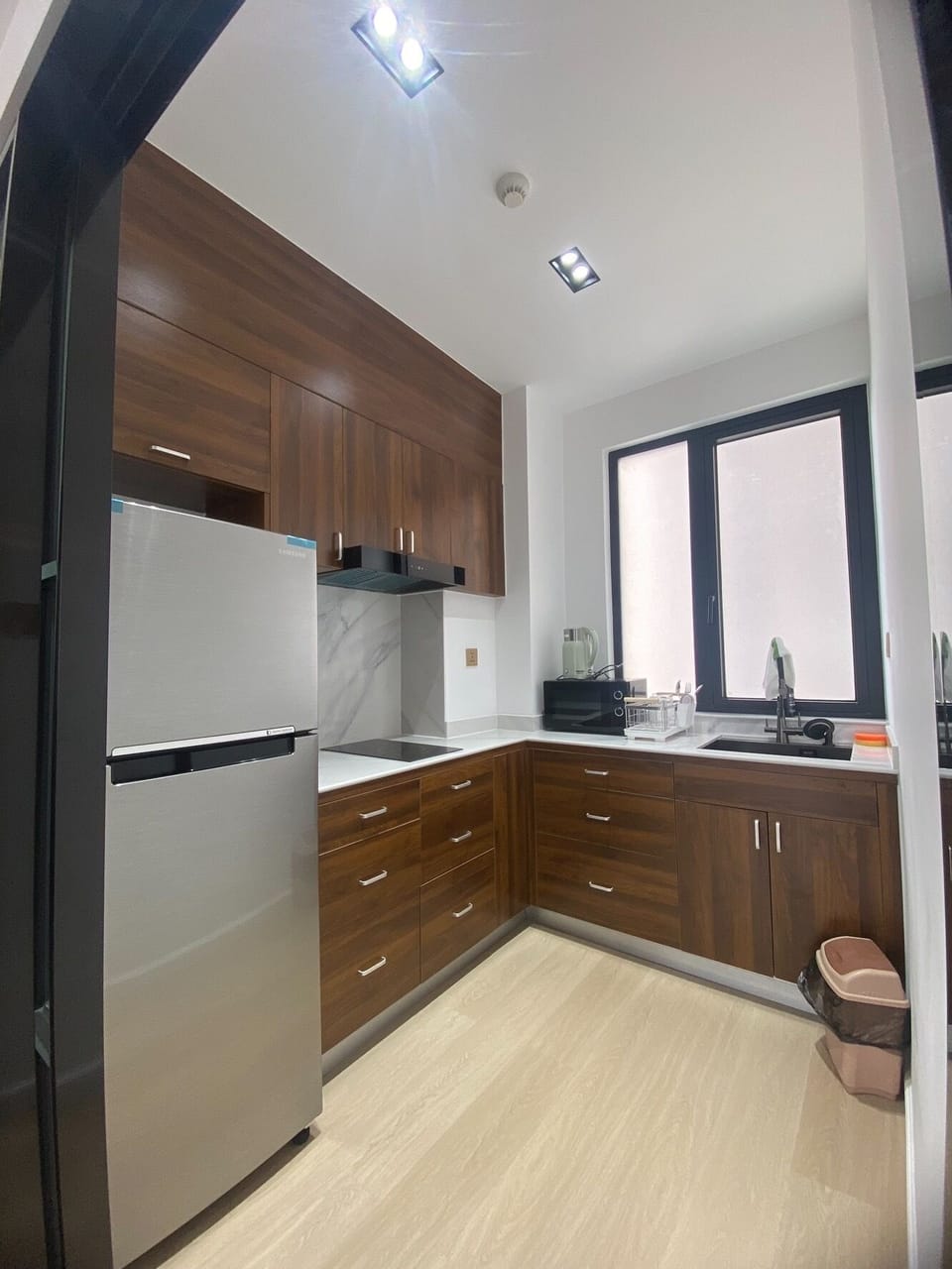 Comfort Apartment, City View | Private kitchen