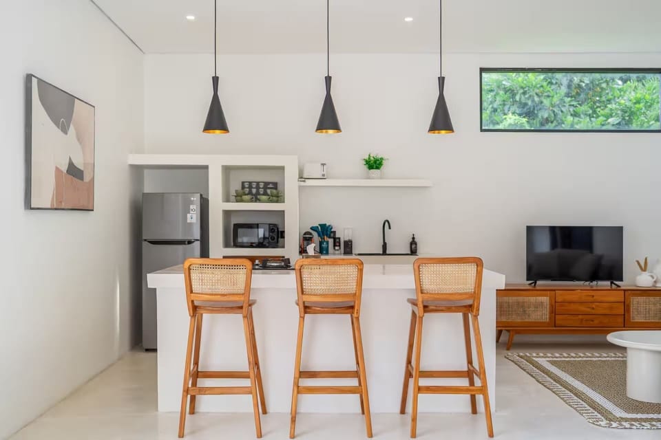 Family Villa, 3 Bedrooms, Private Pool | Private kitchen | Espresso maker, toaster, blender, eco-friendly cleaning products