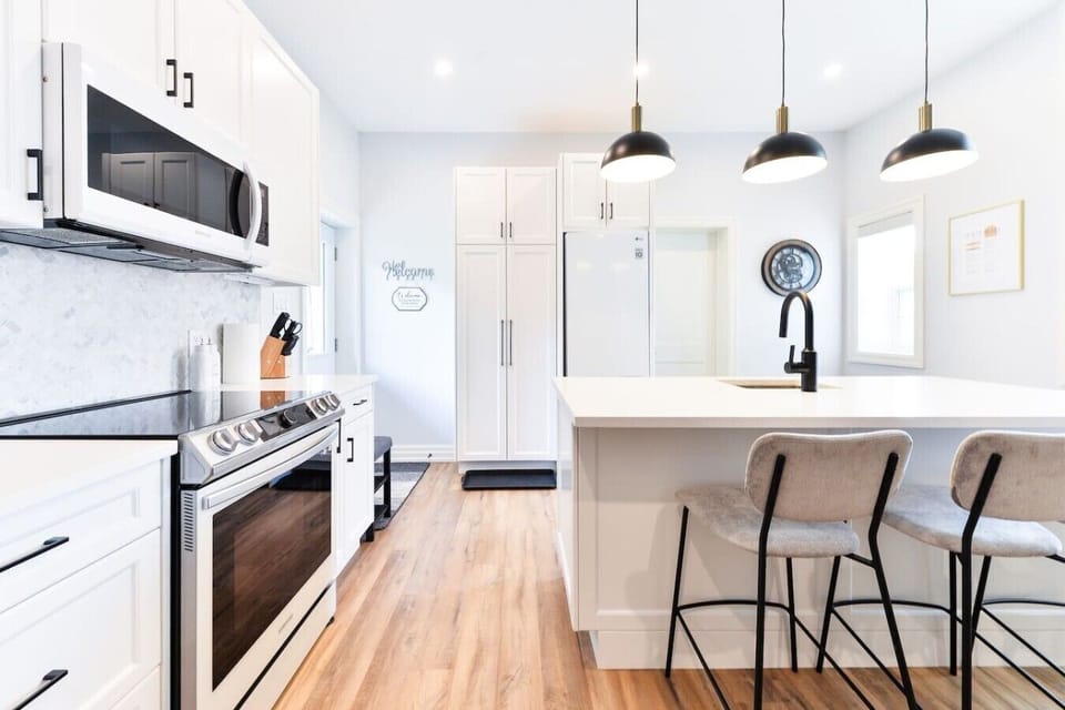 Cook, dine, and feel at home in our fully equipped kitchen, complete with modern appliances, cookware, and all the essentials for your stay.