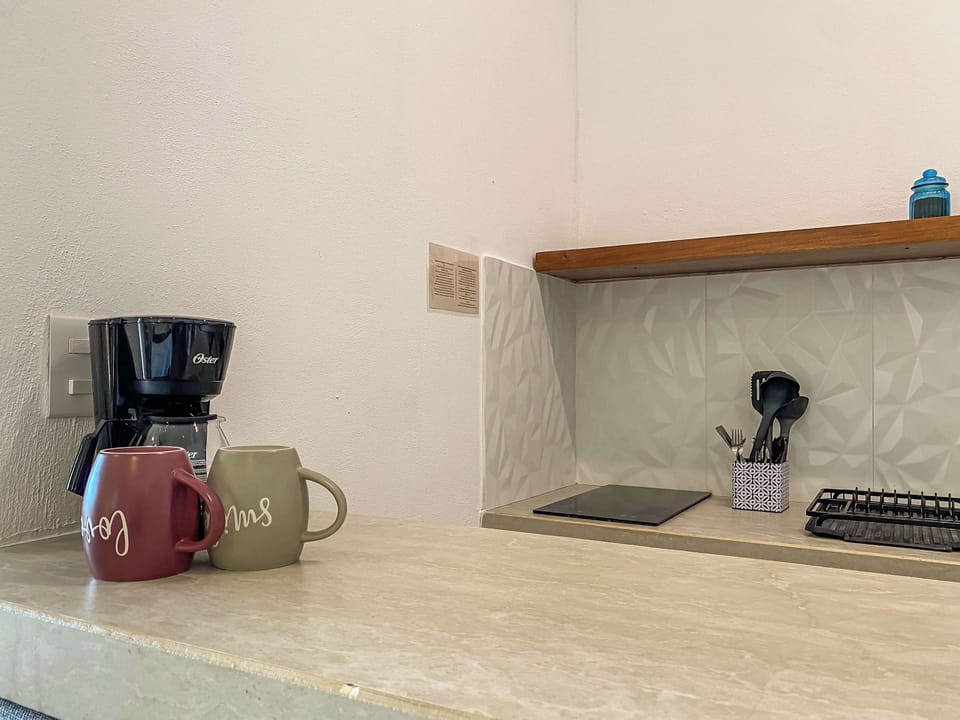 Kitchenette with coffee maker