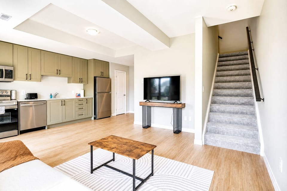 Living area and Stairs to 2nd Floor