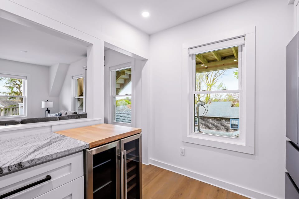 A bright and welcoming kitchen designed for easy mornings and relaxed vacation living