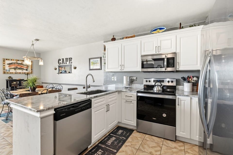 A kitchen to vacation for