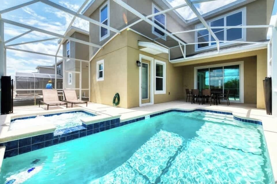 Private Pool Oasis: Dip into your serene retreat featuring a sparkling pool and relaxing spa!