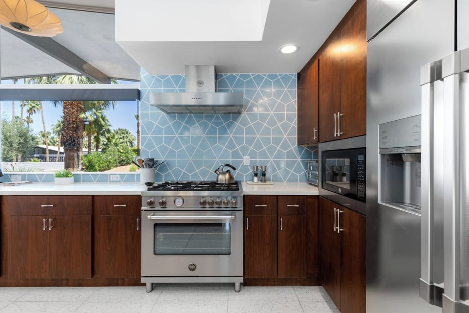 Stainless steel appliances.