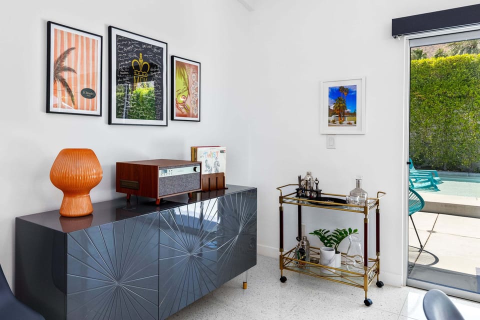 Beautiful mid-century modern touches throughout the home.