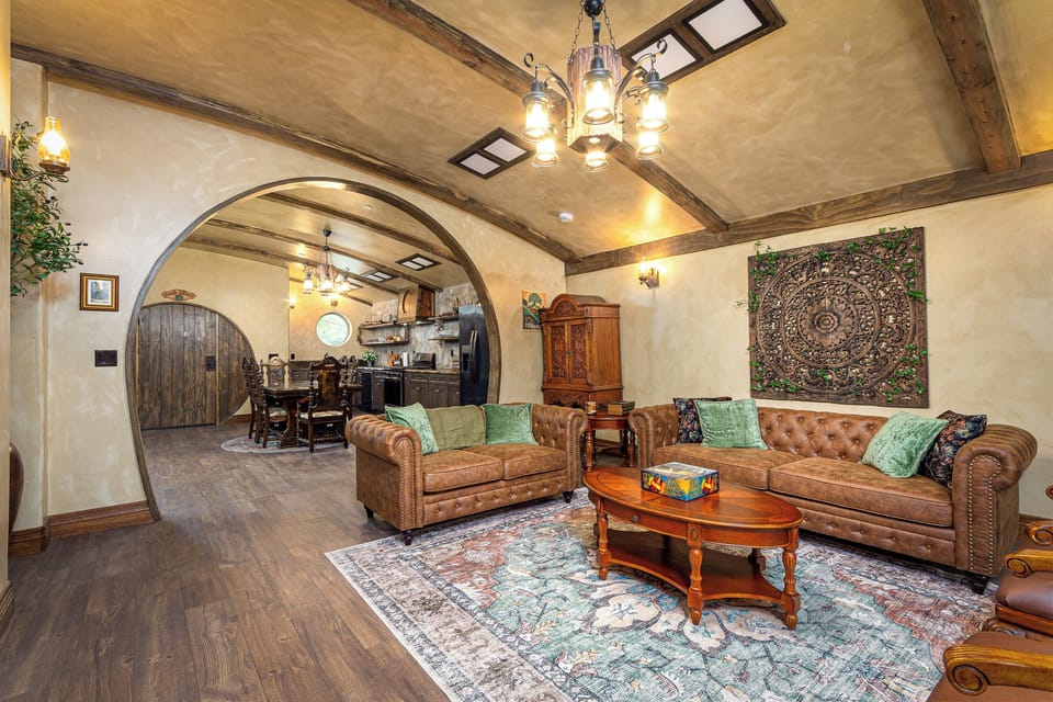 Step into cozy Sequoia Hollow where whimsical charm meets beautiful river views
