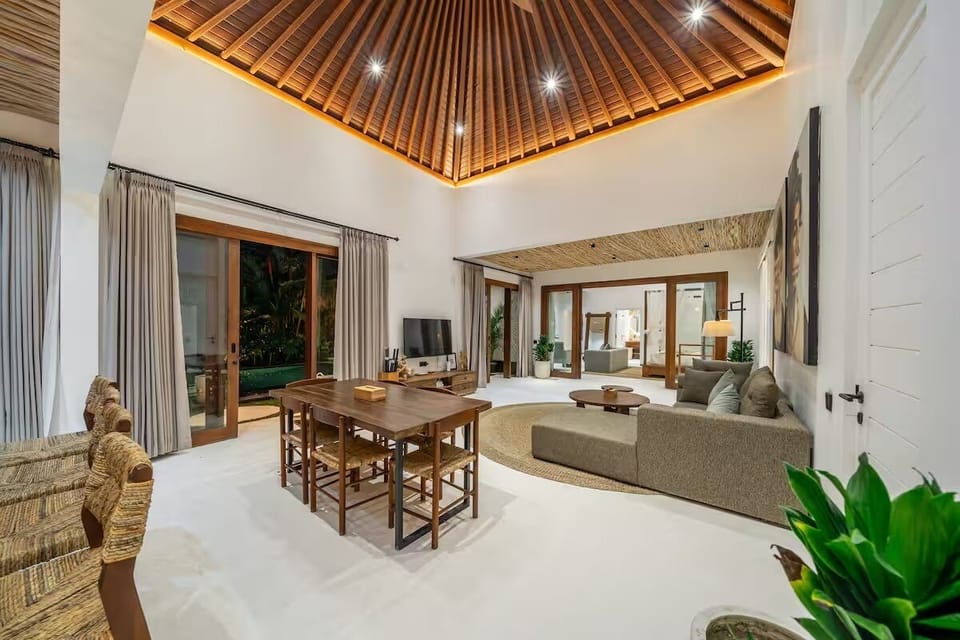 Luxury Villa, 3 Bedrooms, Private Pool | Living area | 50-inch TV with digital channels