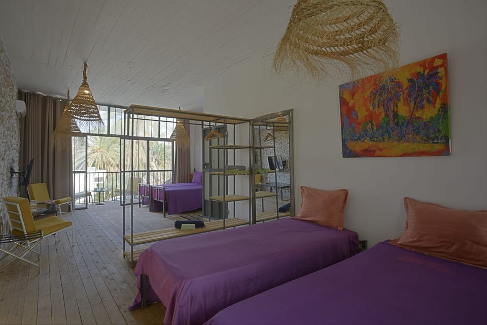 Classic Quadruple Room, Terrace, Garden View | Desk, laptop workspace, blackout drapes, iron/ironing board