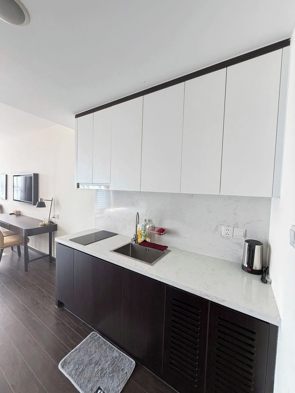Luxury Apartment, Sea View | Private kitchen | Mini-fridge, stovetop, cookware/dishes/utensils