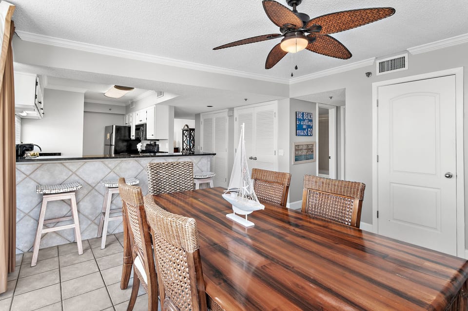 Dining area open to kitchen and living room