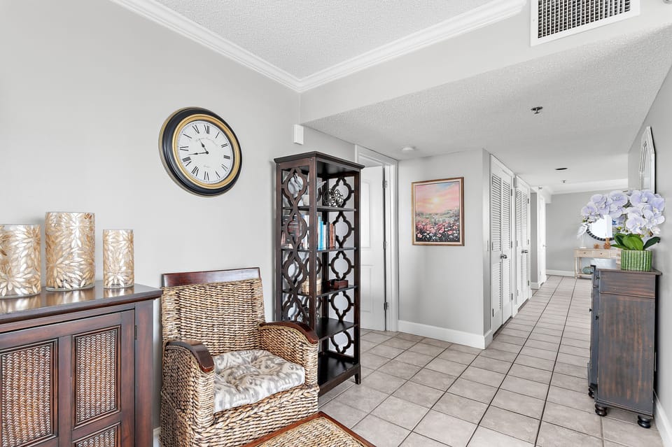 Welcoming entry with coastal charm