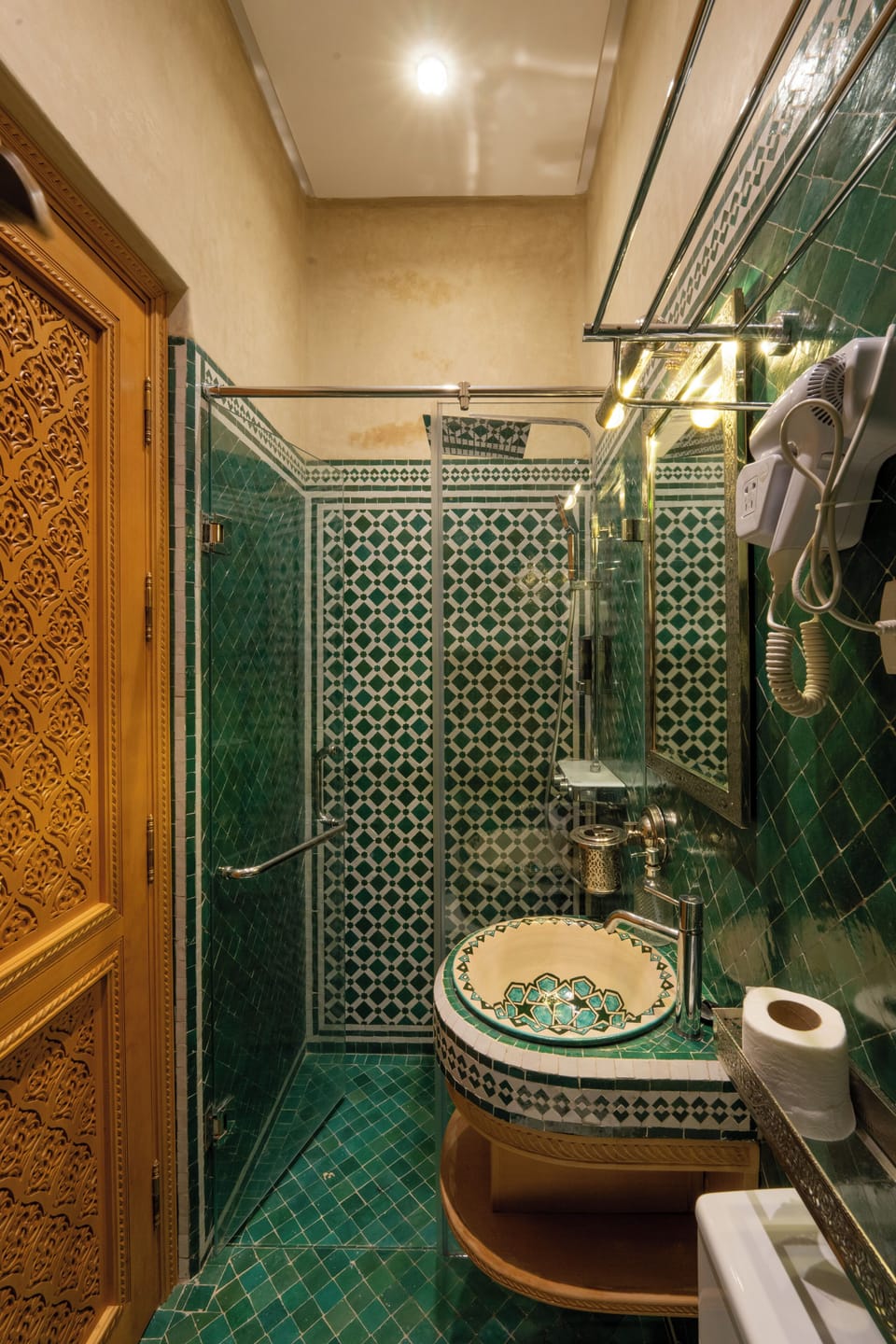 Single Room, Patio, Pool View | Bathroom | Shower, hair dryer, slippers, towels