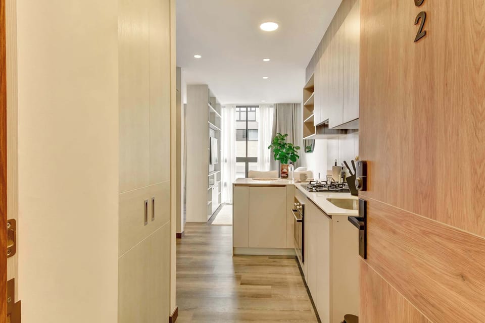 A modern and welcoming entrance