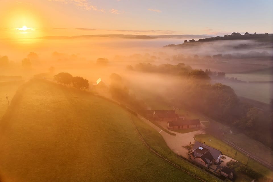 Stunning countryside views at Haymill Retreat, Powys